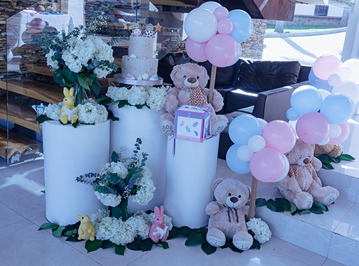 Decoración de fiesta infantil con ositos